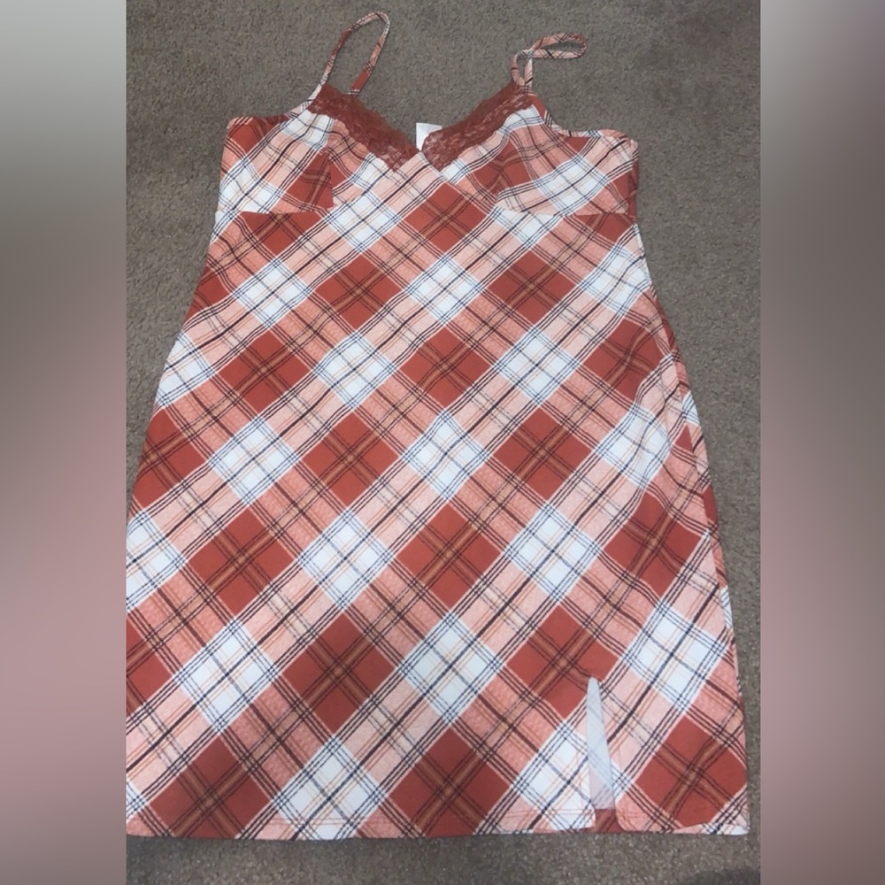 no boundaries, plaid dress